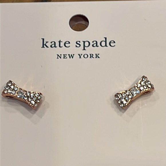 Kate Spade Pavé Bow Earrings - New - Picture 4 of 10
